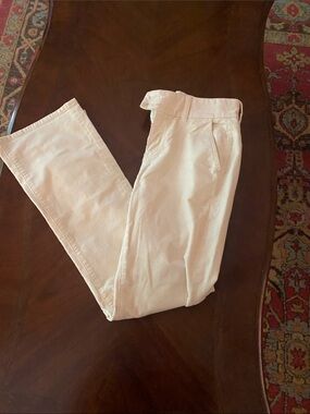 American Eagle Outfitters Cream High-Rise Straight Pants